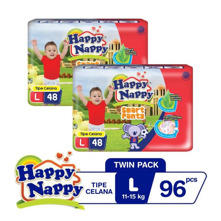 Happy Nappy Smart Pants L 48s Twinpack